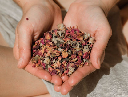 Organic Rose Petals | Ayurvedic Herbal Ally for Heart-Opening