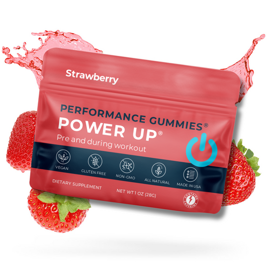 Strawberry Power Up Pre-Workout Supplements (12-Pack/1 pack 4 days)