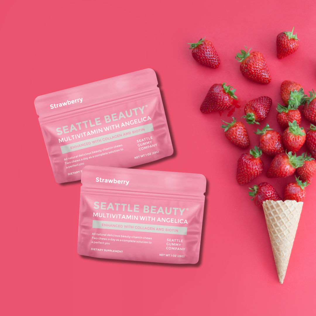 Multivitamin Gummy with Angelica Strawberry (12-Pack/1 pack 4 days)