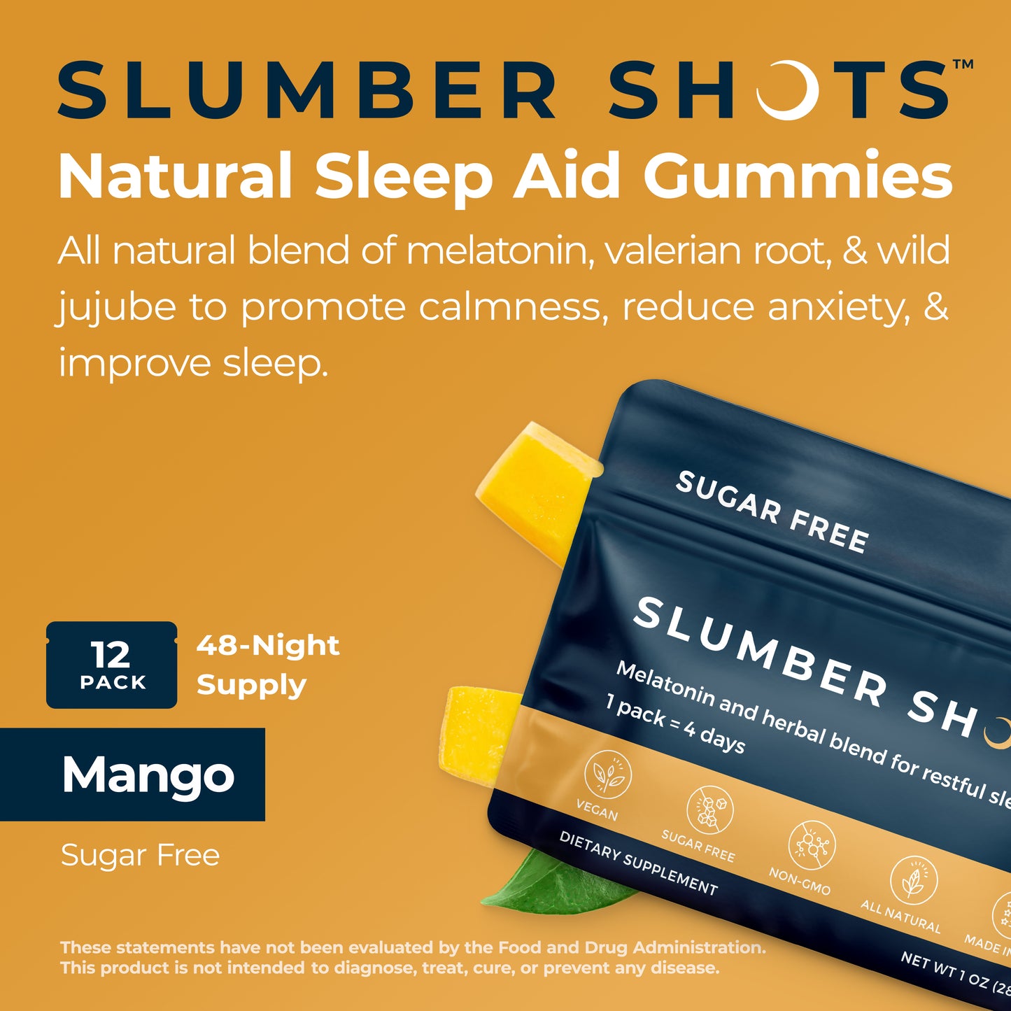 Slumber Shots Sleep Aid (12-Pack/1 pack 4 days)