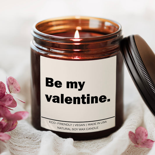 Be my valentine Candle