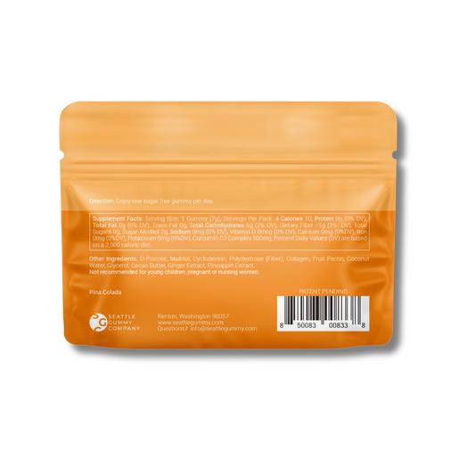 SUGAR FREE – Turmeric Shots Gummies (12-Pack/1 pack 4 days)